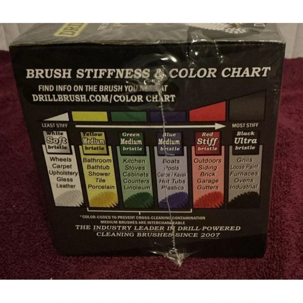 Drillbrush grout cleaner